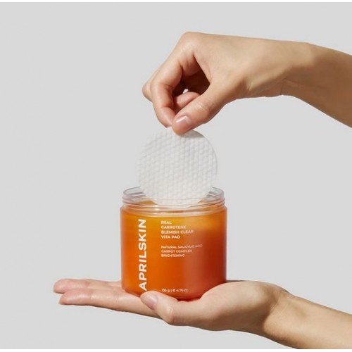 APRILSKIN Пилинг-пэды с каротином Real Carrotene Blemish Clear Vita Pad, 60 шт. 135 г