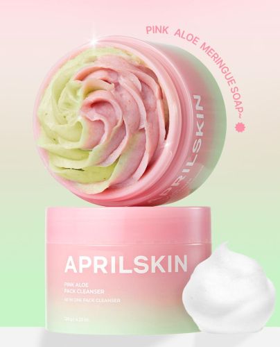 APRILSKIN Гидрофильный бальзам-пенка c розовым алоэ pink aloe pack cleanser, 120 мл