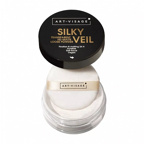 Art-Visage Пудра рассыпчатая SILKY VEIL, 10 гр (301 финишная прозрачная)