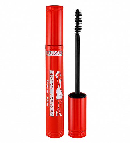 LUXVISAGE Тушь для ресниц Perfect Color PUSH UP effect,  9гр черная