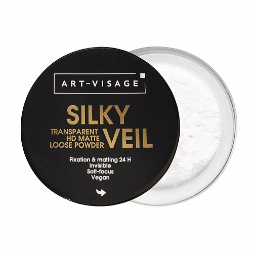 Art-Visage Пудра рассыпчатая SILKY VEIL, 10 гр (301 финишная прозрачная)