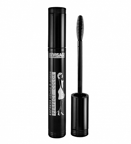 LUXVISAGE Тушь для ресниц Perfect Color EXPRESS объем+длина, 8 гр черная