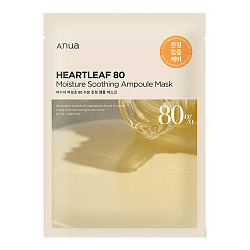 Anua Увлажняющая ампульная маска с хауттюйнией Heartleaf 80% Moisture Soothing Ampoule Mask