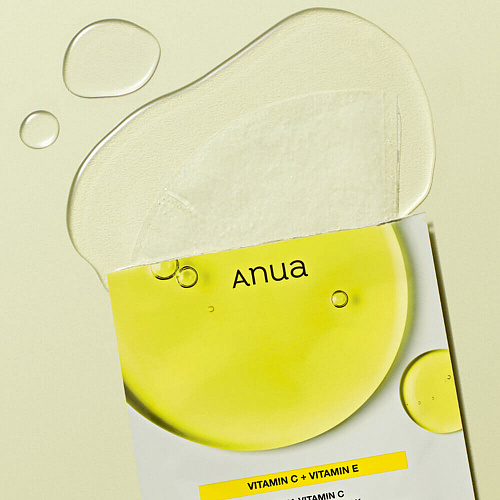 Anua Осветляющая тканевая маска с зелёным лимоном Green Lemon Vita C Blemish Serum Mask, 25 мл