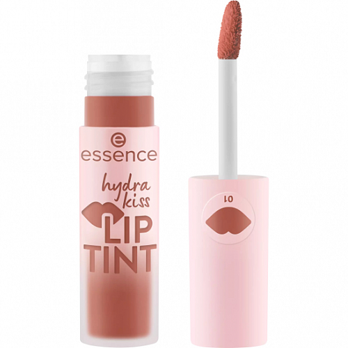 ESSENCE Тинт для губ hydra kiss lip tint, 4 мл (01 Blushing Nude)