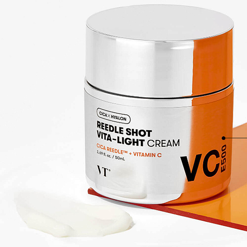 VT Cosmetics Осветляющий крем с микроиглами, витамином E и С Reedle Shot Vita-light Cream, 50 мл