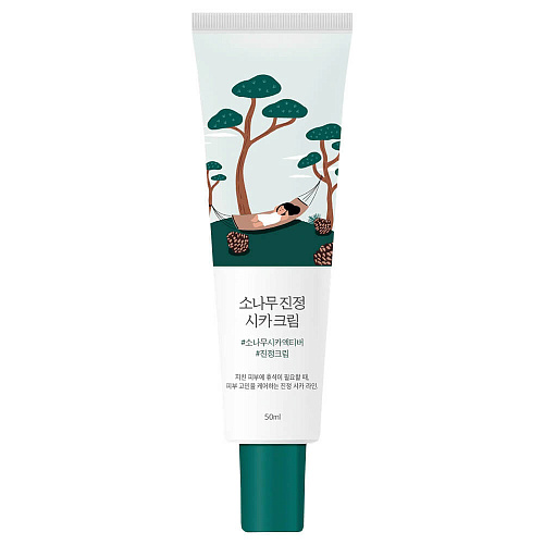 ROUND LAB Крем с экстрактами сосны и центеллы для проблемной кожи Pine Calming Cica Cream, 50 мл