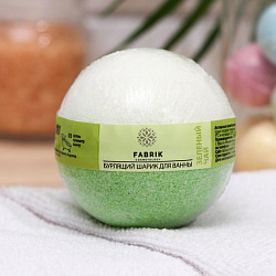 Бомбочка для ванн Fabrik Cosmetology, зелёный чай, 120 г