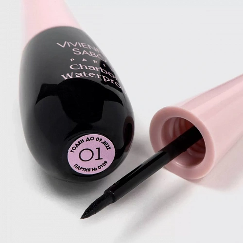 VIVIENNE SABO Жидкая подводка водостойкая для глаз Waterproof Liquid Eyeliner Charbon, 6 мл (01 · Черный)