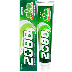 KeraSys Паста зубная с экстрактом зеленого чая «мятный вкус» - Dental clinic 2080 green fresh, 120г