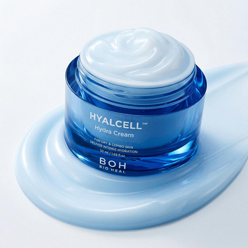 BIOHEAL BOH Интенсивно увлажняющий крем с нано-гиалуроновой кислотой и ресвератролом Hyacell Hydra Cream, 50 мл