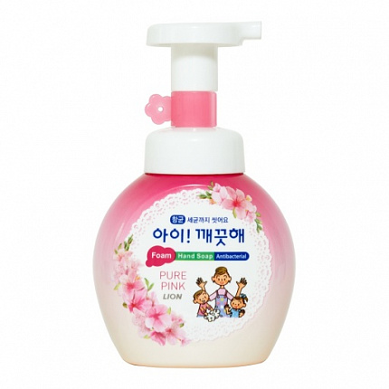LION Жидкое пенное мыло для рук (цветочный букет) Ai kekute Foam handsoap pure pink 250 мл
