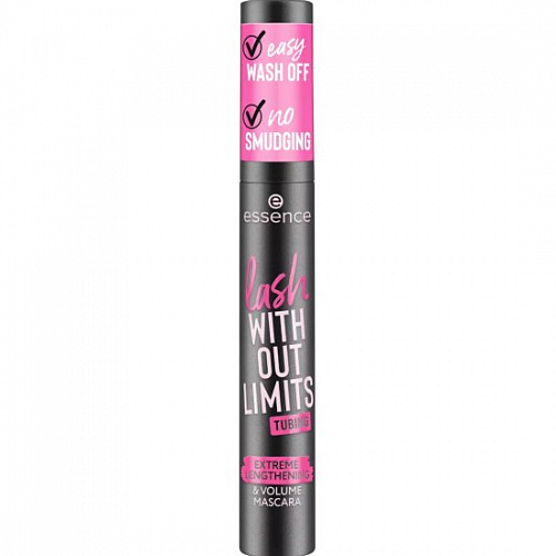 ESSENCE Тушь для ресниц объёмная с эффектом удлинения Lash Without Limits Tubing, 04 Black Tubing (термо)