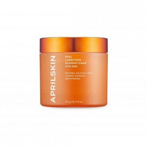 APRILSKIN Пилинг-пэды с каротином Real Carrotene Blemish Clear Vita Pad, 60 шт. 135 г