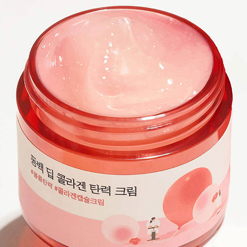 Round Lab Укрепляющий коллагеновый крем с камелией Camellia Deep Collagen Firming Cream, 50 мл