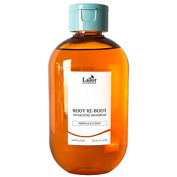 LADOR Шампунь для сухой кожи головы с прополисом и цитроном Root Re-Boot Vitalizing Shampoo Propolis & Citron, 300 мл