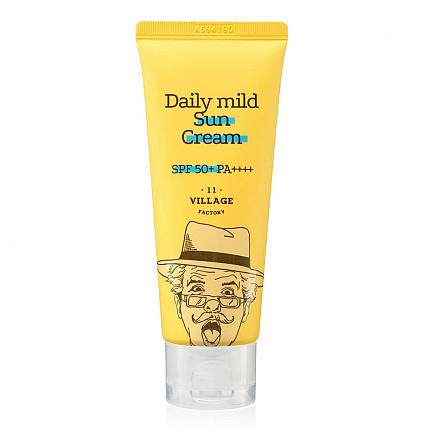 VILLAGE 11 FACTORY Солнцезащитный крем для ежедневного применения Daily mild Sun Cream SPF50+ PA++++ 50 мл хим sale50%