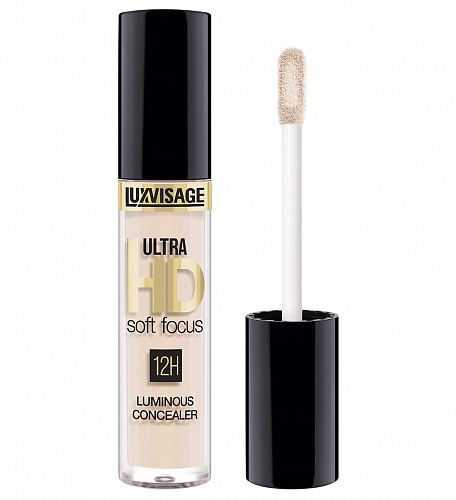 LUXVISAGE Консилер светоотражающий ULTRA HD soft focus 12H, 3,7 мл (10 Fair)