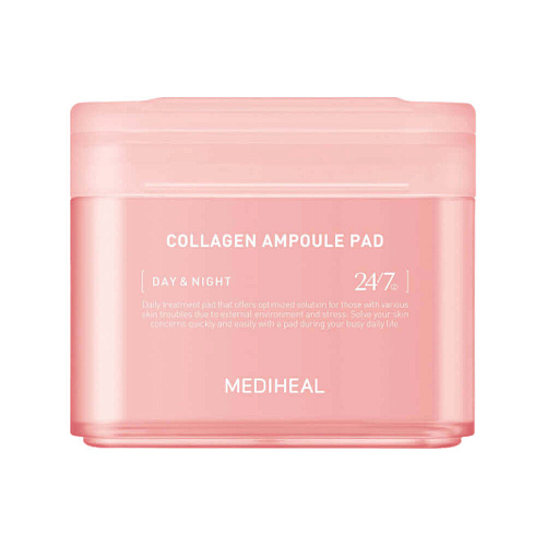 Mediheal Укрепляющие ампульные пэды с коллагеном Collagen Ampoule Pad, 100 шт