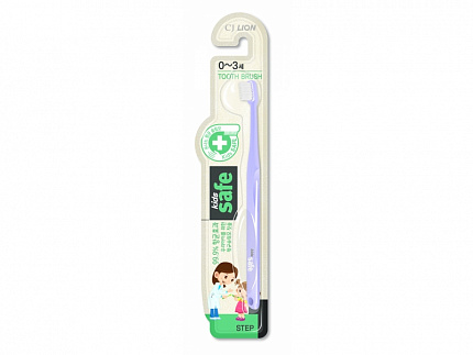 LION Kids Safe Toothbrush – Step 1 Детская зубная щётка с нано-серебряным покрытием №1 (от 0 до 3 лет) "KIDS SAFE oldsale50%