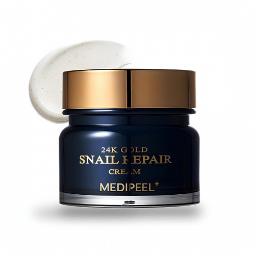 MEDI-PEEL Премиум-крем с пептидами, золотом и муцином улитки 24K Gold Snail Repair Cream, 50 г