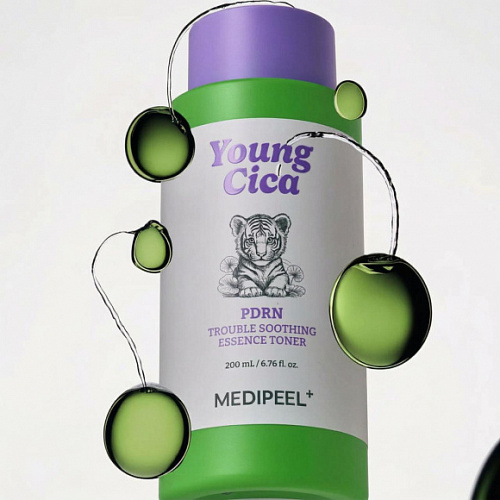 MEDI-PEEL Успокаивающий тонер с центеллой и ПДРН Young Cica PDRN Trouble Soothing Essence Toner, 200 мл