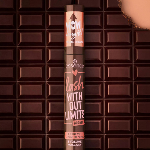 ESSENCE Тушь для ресниц коричневая Extreme lengthening and volume mascara