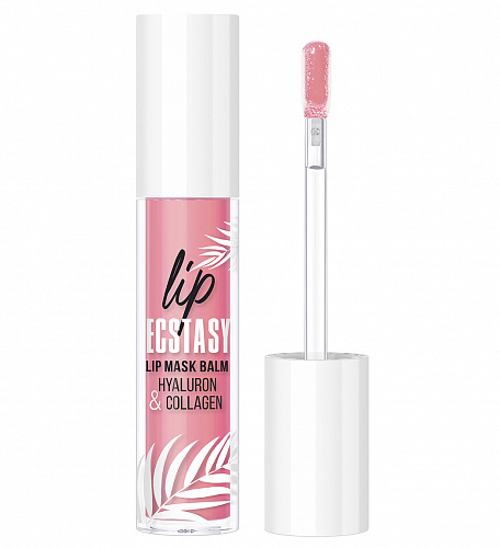 LUXVISAGE Маска-бальзам для губ LIP ECSTASY hyaluron & collagen, 3,3 г (601 Rose)
