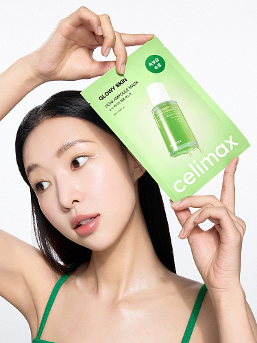 Celimax Увлажняющая маска с экстрактом нони Glowy Skin Noni Ampoule Mask