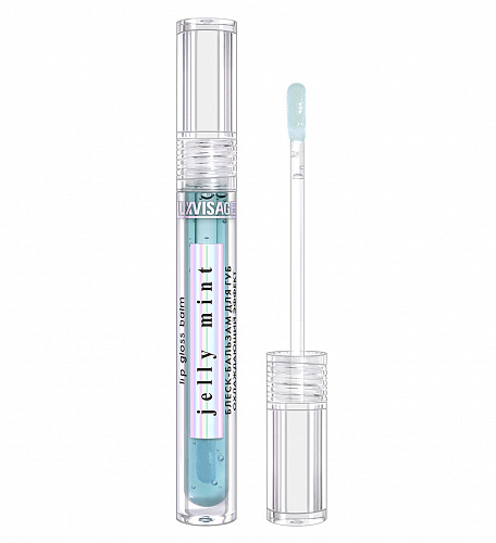 LUXVISAGE Блеск-бальзам для губ JELLY MINT охлаждающий эффект, 2,9 г (MINT)