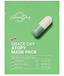 GRACE DAY Тканевая маска atopy FOR SENSITIVE/DRY SKIN MASK PACK, 27 мл