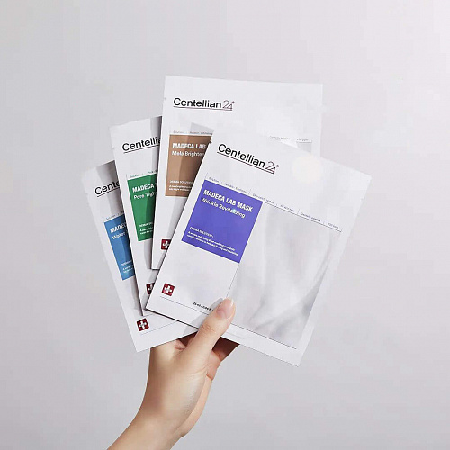 Centellian24 Маска тканевая выравнивающая тон кожи - Madeca lab mask mela brightening, 25 мл