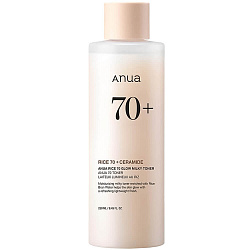 Anua Молочный тонер для сияния кожи с рисом и церамидами Rice 70 Glow Milky Toner, 250 мл