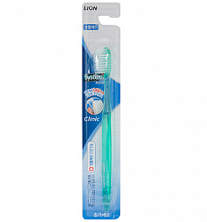 LION Зубная щётка "Dentor System" регулярная Dentor System Regular Toothbrush средней жесткости