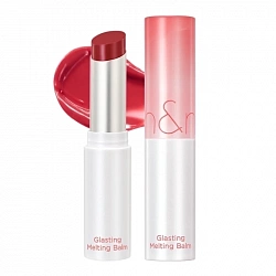 Rom&Nd Тающий оттеночный бальзам для губ 04 Hippie Berry (ягодно-красный) Glasting Melting Balm, 3.5 г