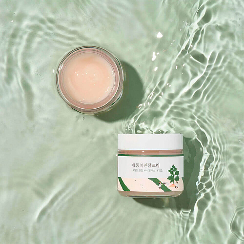 ROUND LAB Лёгкий успокаивающий крем с полынью Mugwort Calming Cream, 80 мл