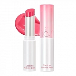 Rom&Nd Тающий оттеночный бальзам для губ 02 Lovey Pink (светло-розовый) Glasting Melting Balm, 3.5 г