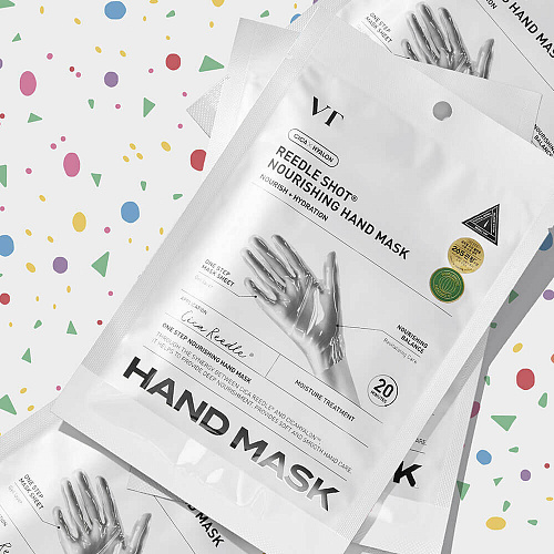 VT Cosmetics Увлажняющая маска-перчатки для рук с микроиглами Reedle Shot Nourishing Hand Mask