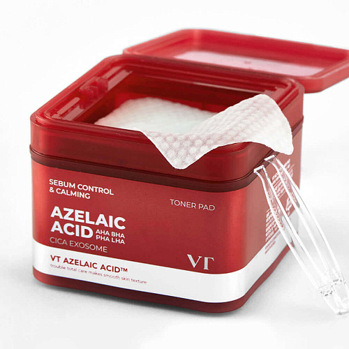 VT Cosmetics Тонер-пэды с азелаиновой кислотой Az Care Toner Pad, 60 шт