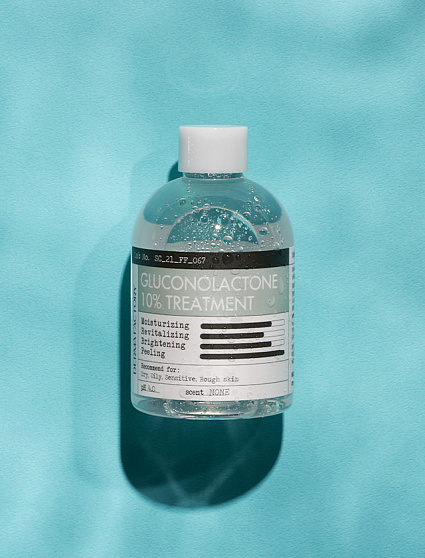 Derma Factory Очищающая эссенция-тонер для лица с глюконолактоном Gluconolactone 10% (PHA-кислота) Treatment 250 мл