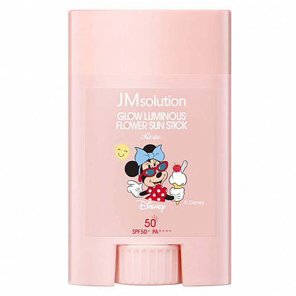JMsolution Крем-стик солнцезащитный - Disney collection Mini luminous rose SPF50+ PA++++, 21г хим