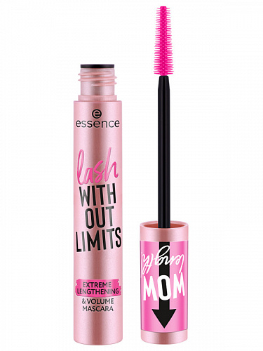 ESSENCE Объемная тушь для ресниц с эффектом удлинения Lash Without Limits Extreme Lengthening & Volume, 13 мл (01 Чёрный)