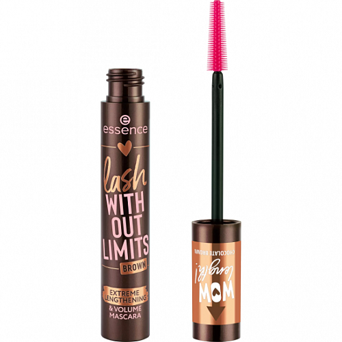 ESSENCE Тушь для ресниц коричневая Extreme lengthening and volume mascara