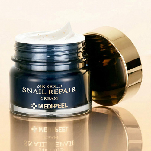 MEDI-PEEL Премиум-крем с пептидами, золотом и муцином улитки 24K Gold Snail Repair Cream, 50 г