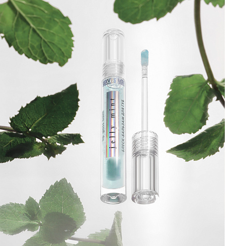 LUXVISAGE Блеск-бальзам для губ JELLY MINT охлаждающий эффект, 2,9 г (MINT)