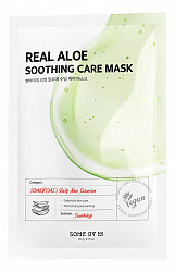 SOME BY MI Успокаивающая тканевая маска для лица с алое ALOE SOOTHING CARE MASK