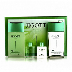 JIGOTT Набор подарочный для мужчин лосьон и тонер с экстрактом зелёного чая WELL-BEING GREEN TEA HOMME SKIN CARE 2SET