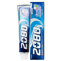 KeraSys Зубная паста «натуральная мята» - Dental clinic 2080 double mint, 120г
