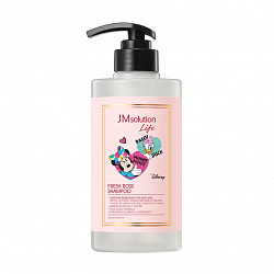 JMSolution Шампунь для волос с экстрактом розы Shampoo Disney Life Fresh Rose, 500 мл